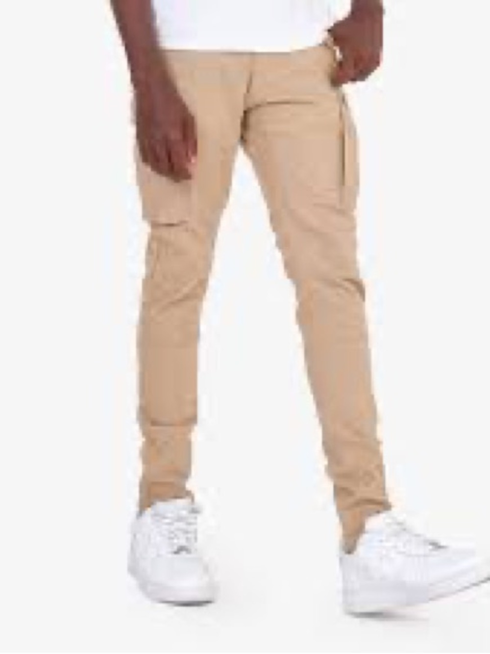 Slim fit Tan Cargo Utility Summer Cotton Pants- Men